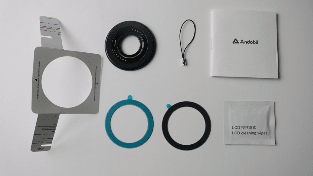 Andobilスマホリングの同梱品