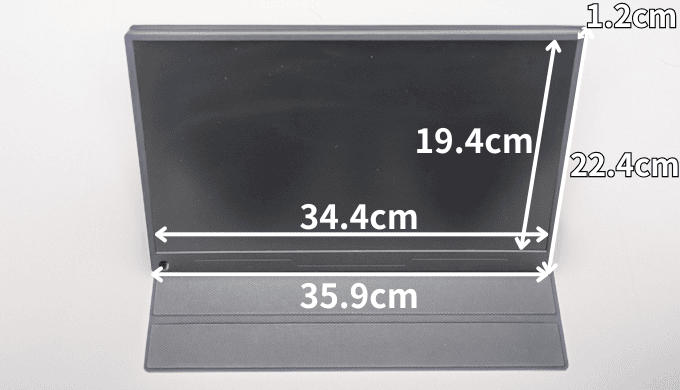 EVICIVモバイルモニターのサイズ