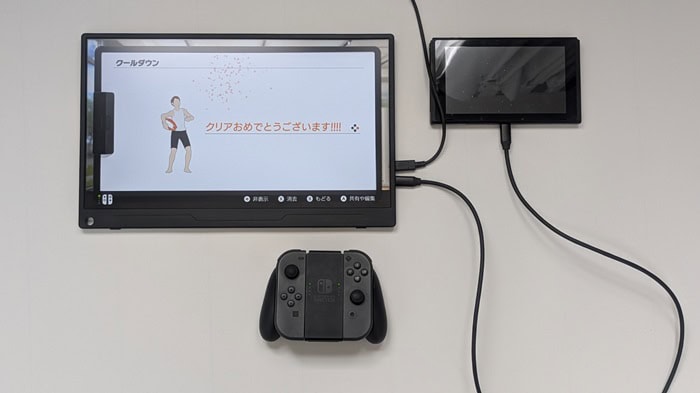 EVICIVモバイルモニターとSwitchを接続