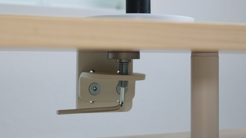 flo monitor armのクランプ固定