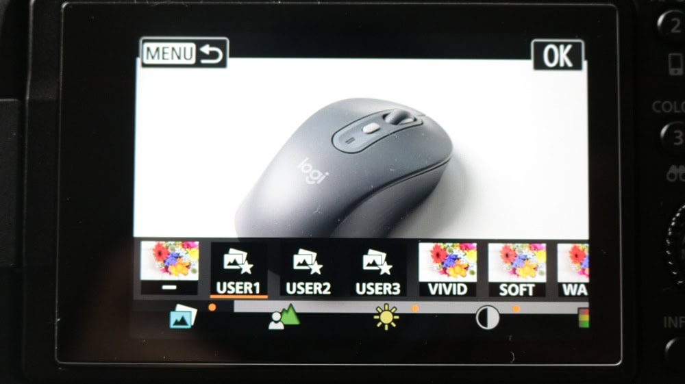 ユーザー設定での撮影