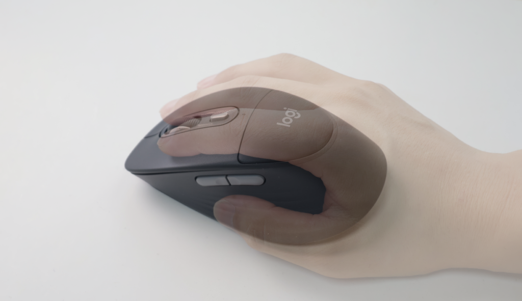 M850の使用時の手の感じ